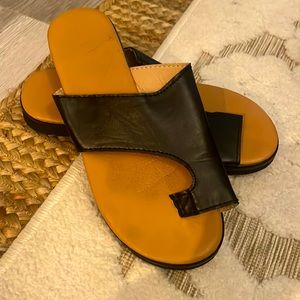Black sandals, brand unknown